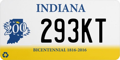 IN license plate 293KT