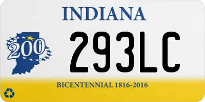 IN license plate 293LC