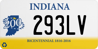 IN license plate 293LV