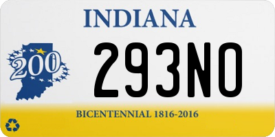 IN license plate 293NO