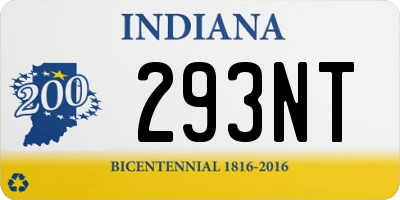 IN license plate 293NT