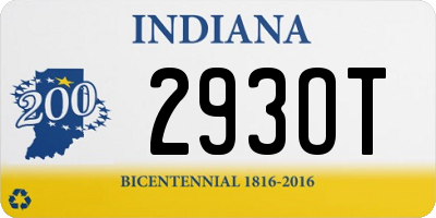 IN license plate 293OT