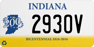 IN license plate 293OV