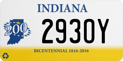 IN license plate 293OY