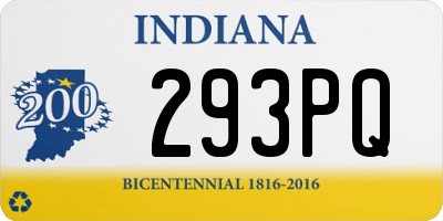 IN license plate 293PQ