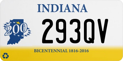IN license plate 293QV