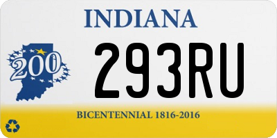 IN license plate 293RU