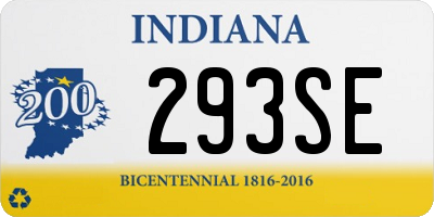 IN license plate 293SE