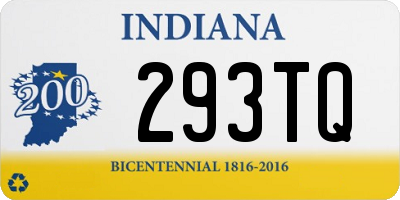 IN license plate 293TQ