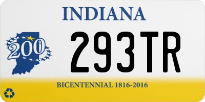 IN license plate 293TR