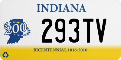 IN license plate 293TV