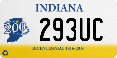 IN license plate 293UC