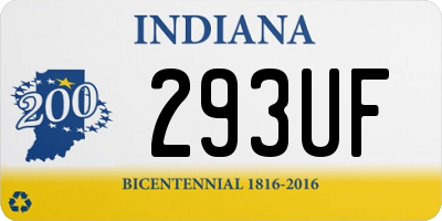 IN license plate 293UF