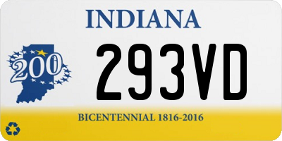 IN license plate 293VD