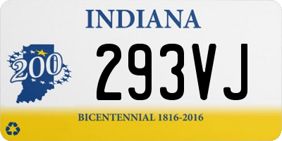 IN license plate 293VJ