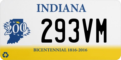 IN license plate 293VM