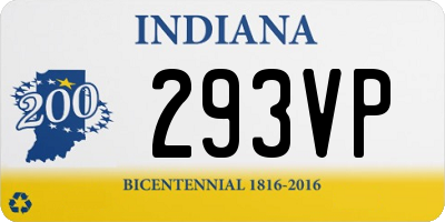 IN license plate 293VP