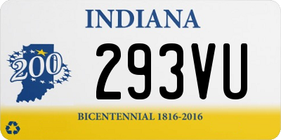 IN license plate 293VU