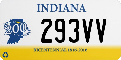 IN license plate 293VV