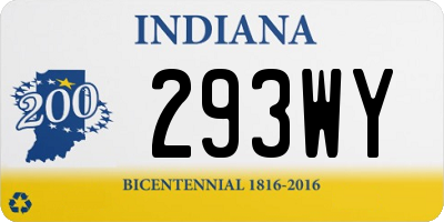 IN license plate 293WY