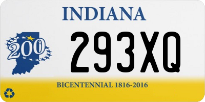 IN license plate 293XQ