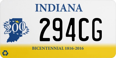 IN license plate 294CG