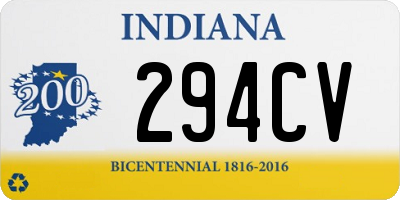 IN license plate 294CV