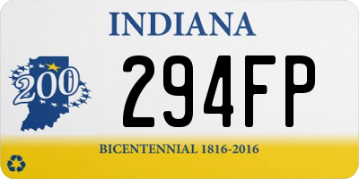 IN license plate 294FP