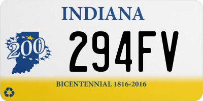 IN license plate 294FV