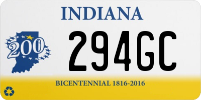 IN license plate 294GC