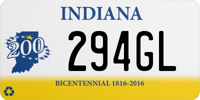 IN license plate 294GL