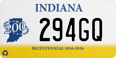 IN license plate 294GQ