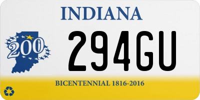 IN license plate 294GU