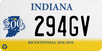 IN license plate 294GV