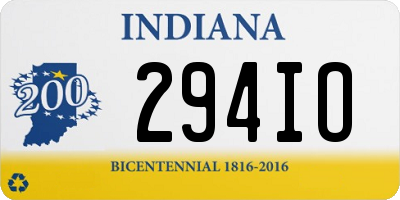 IN license plate 294IO