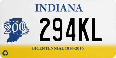 IN license plate 294KL