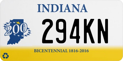 IN license plate 294KN