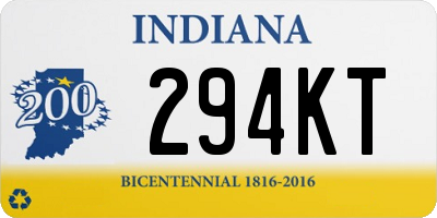 IN license plate 294KT