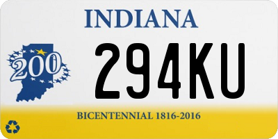 IN license plate 294KU