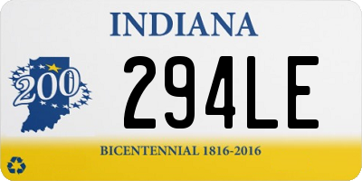 IN license plate 294LE