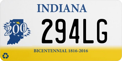 IN license plate 294LG