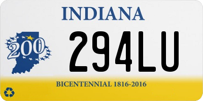 IN license plate 294LU