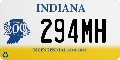 IN license plate 294MH