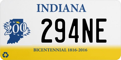 IN license plate 294NE