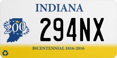 IN license plate 294NX