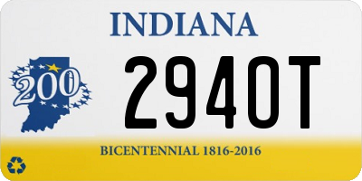 IN license plate 294OT