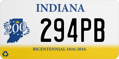 IN license plate 294PB