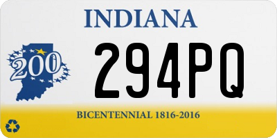 IN license plate 294PQ