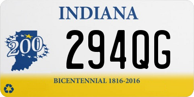 IN license plate 294QG