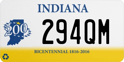 IN license plate 294QM